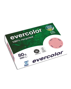 Evercolor recyclé rose a4 ramette 500f 80g