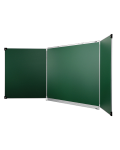 Tableau triptyque vert 100x200cm