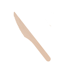 Couteau en bois coldis diametre 16,5cm paquet de 100 unites