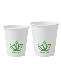 Gobelet en carton coldis biodegradable compostable de contenance 18cl paquet de 50