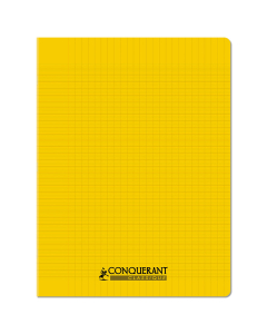 CAHIER 24X32 POLYP. JAUNE 96P SEYES