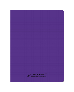CAHIER 24X32 POLYP.VIOLET 96P SEYES
