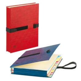 Chemise à élastique Avec 3 Rabats Format A4 Rose Fuschia