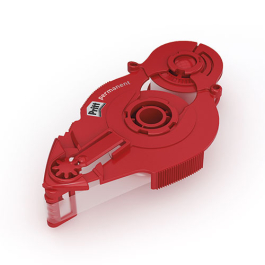 Cache Colle Rouge Recharge pour roller de colle permanente rouge 8.4mm x 16m