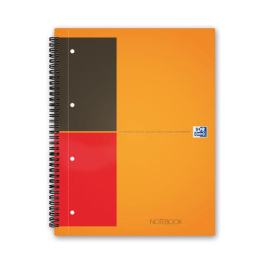 Oxford Bloc à Dessin Spiralé A3 – 50 Feuilles, Papier 120 G/m² – Orange